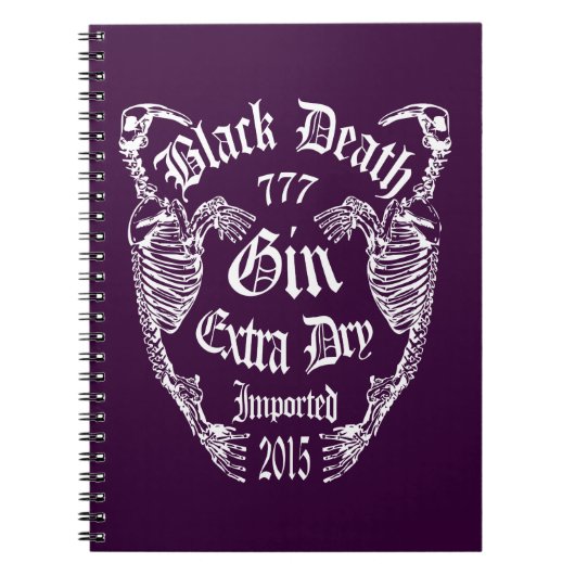Black Death 777 - Walrus Bone Gin Notizblock (Vorderseite)