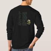 Black Death European Tour auf zwei Seiten T-Shirt (Rückseite)