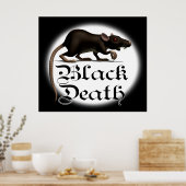 Black Death Rat Posters Poster (Küche)