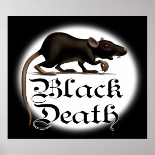 Black Death Rat Posters Poster