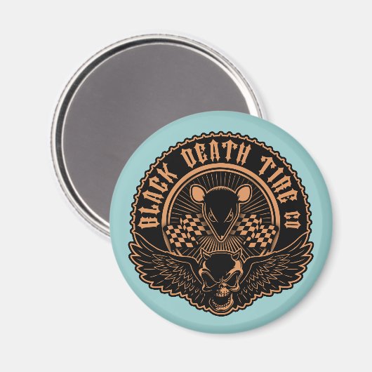 Black Death Tire Co. - oder Magnet (Vorderseite/Rückseite)