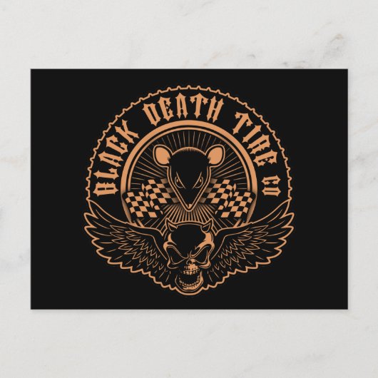 Black Death Tire Co. - oder Postkarte (Vorderseite)