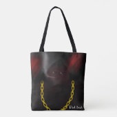 Black Death Tote Bag Tasche (Rückseite)
