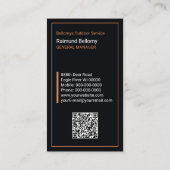 Black-Deh-Visitenkarte Visitenkarte (Rückseite)