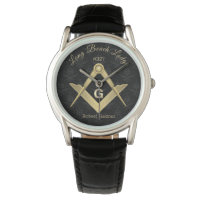 Black Demask Masonic Mit Monogramm