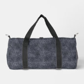 Black Denim Pattern Duffle Bag (Vorderseite)