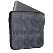 Black Denim Pattern Laptopschutzhülle (Vorne Rechts)