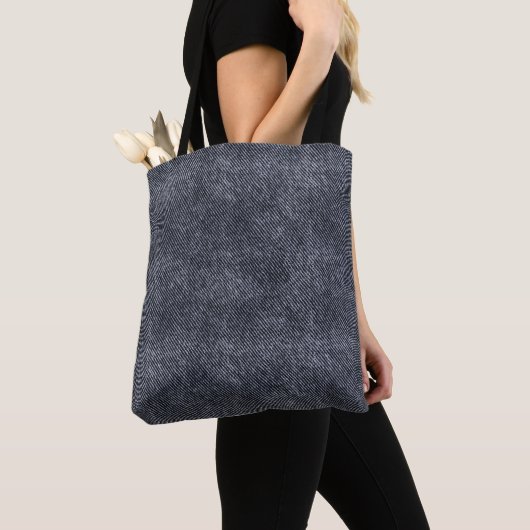 Black Denim Pattern Tasche (Von Nahem)