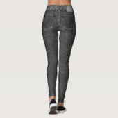 Black Denim Skinny Jeans Leggings (Rückseite)