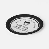 Black Dental School Custom Graduation Party Pappteller (Schrägansicht)