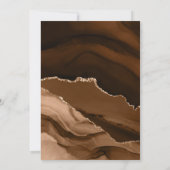 Black & Desert Gold Save the Date Hochzeit Einladung (Rückseite)