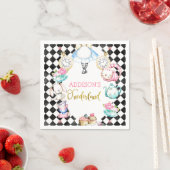 Black Diamond Alice im onederland 1. Nickerchen Serviette (Beispiel)