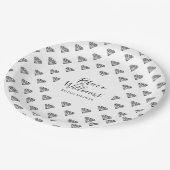 Black Diamond Brautparty Pappteller (Schrägansicht)