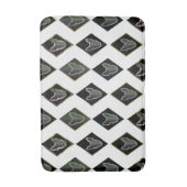 Black Diamond Bulle Terrier Badematte (Vorderseite Vertikal)