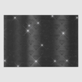 Black Diamond Elegante Sparkle Wedding Verlobung Seidenpapier