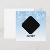 Black Diamond Expert Skier Mitteilungskarte (Vorne/Hinten)