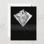 Black Diamond Gem Postcard Postkarte (Vorne/Hinten)