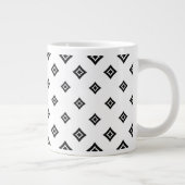 Black Diamond Gemustert Polka Jumbo Tasse (Rechts)
