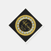 Black Diamond Gold Jubiläum Luxus Design Serviette (Ecke)