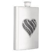 Black Diamond Heart Flask Flachmann (Rechts)