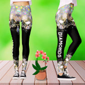 Black Diamond Modern Modern modische Mode Sport Te Leggings