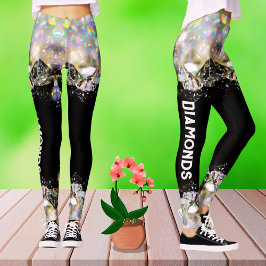 Black Diamond Modern Modern modische Mode Sport Te Leggings