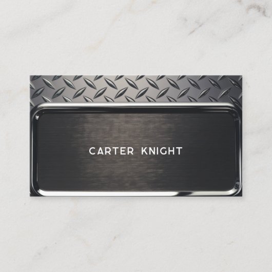 Black Diamond Platin Steel Visitenkarte (Vorderseite)