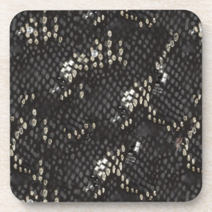 Black Diamond Snake Skin Untersetzer