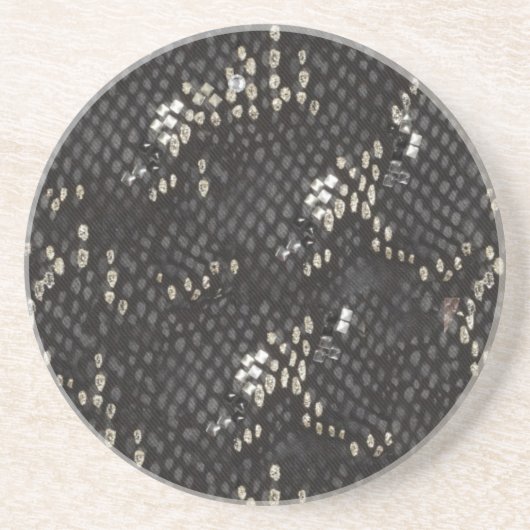 Black Diamond Snake Skin Untersetzer (Vorne)