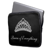 Black Diamond Tiara Königin von allem Laptop Laptopschutzhülle (Vorderseite Links)