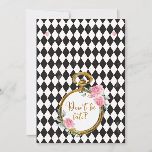 Black Diamond Watch Alice in einem einheimischen G Einladung (Rückseite)