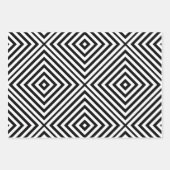 Black Diamond Zickzack Geschenkpapier Set (Vorderseite 2)