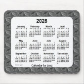 Black Diamonds Calendar von Janz 2028 Mousepad (Vorne)