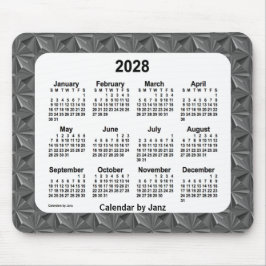 Black Diamonds Calendar von Janz 2028 Mousepad