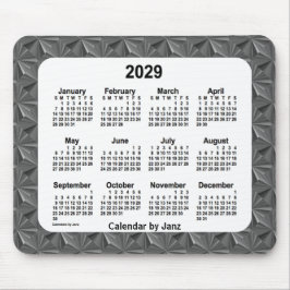 Black Diamonds Calendar von Janz 2029 Mousepad