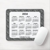 Black Diamonds Calendar von Janz 2034 Mousepad (Mit Mouse)