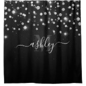 Black Diamonds Duschvorhang (Vorderseite)