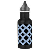 Black Diamonds on Light Blue Edelstahlflasche (Links)