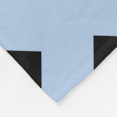 Black Diamonds on Light Blue Fleecedecke (Ecke)