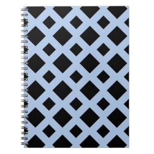 Black Diamonds on Light Blue Notizblock