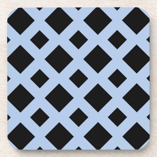 Black Diamonds on Light Blue Untersetzer (Vorderseite)
