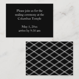 Black Diamonds Temple Sealing Einladung