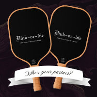 Black Dink oder die Pickleball Partners Paddel