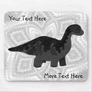Black Dino Mousepad