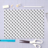 Black Dinosaur Pattern Seidenpapier (Handwerk)
