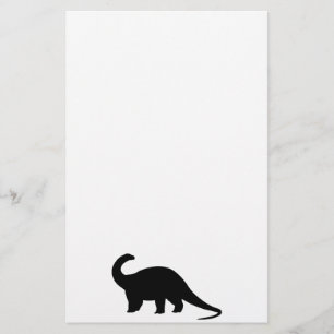 Black Dinosaurier Briefpapier