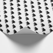 Black Dinosaurier Geschenkpapier (Ecke)
