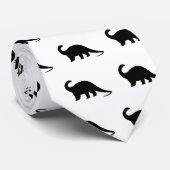 Black Dinosaurier Krawatte (Gerollt)