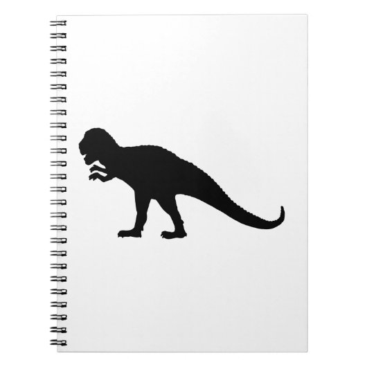 Black Dinosaurier Notizblock (Vorderseite)