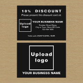 Black Discount Card Rabattkarte